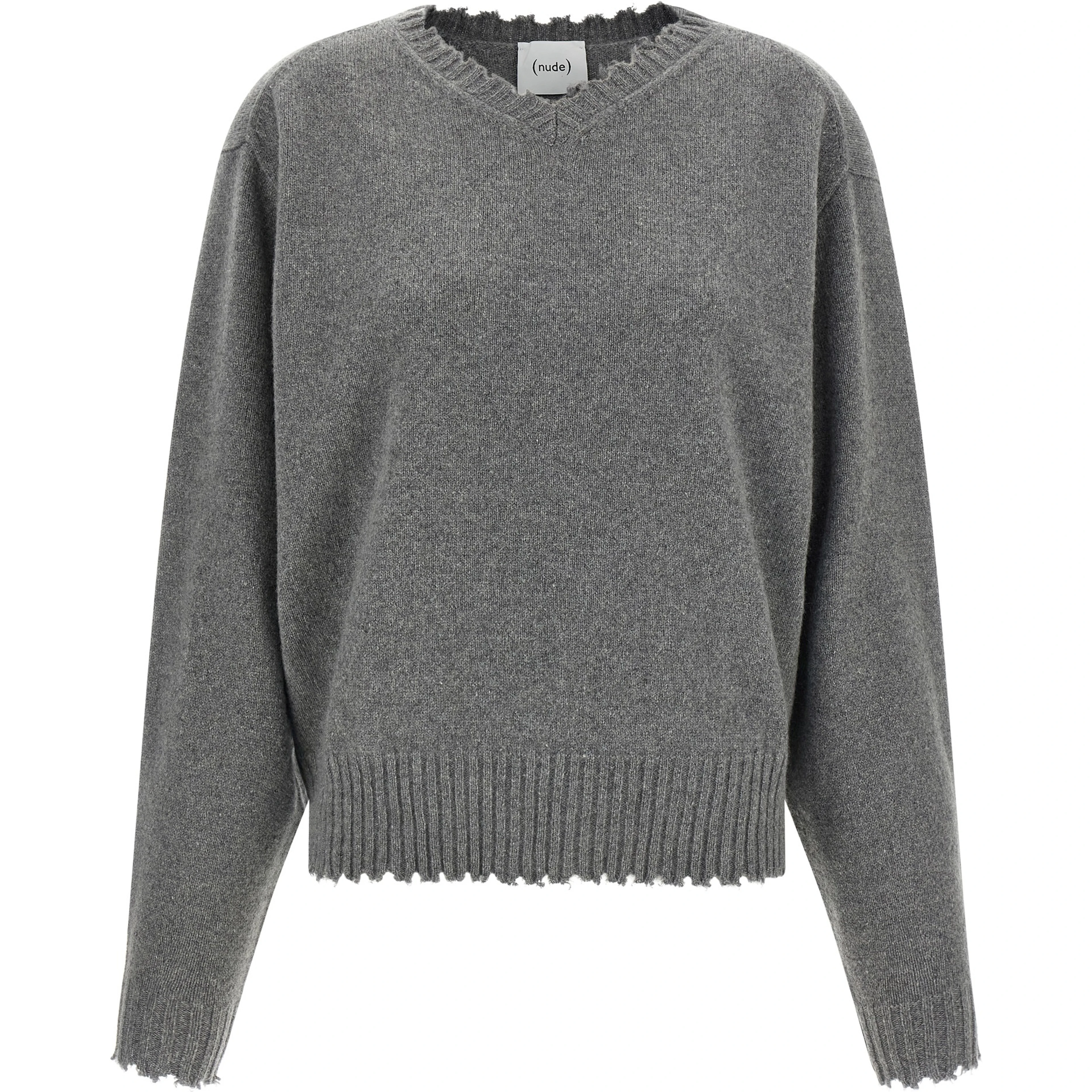 Gray Cashmere Cardigan
