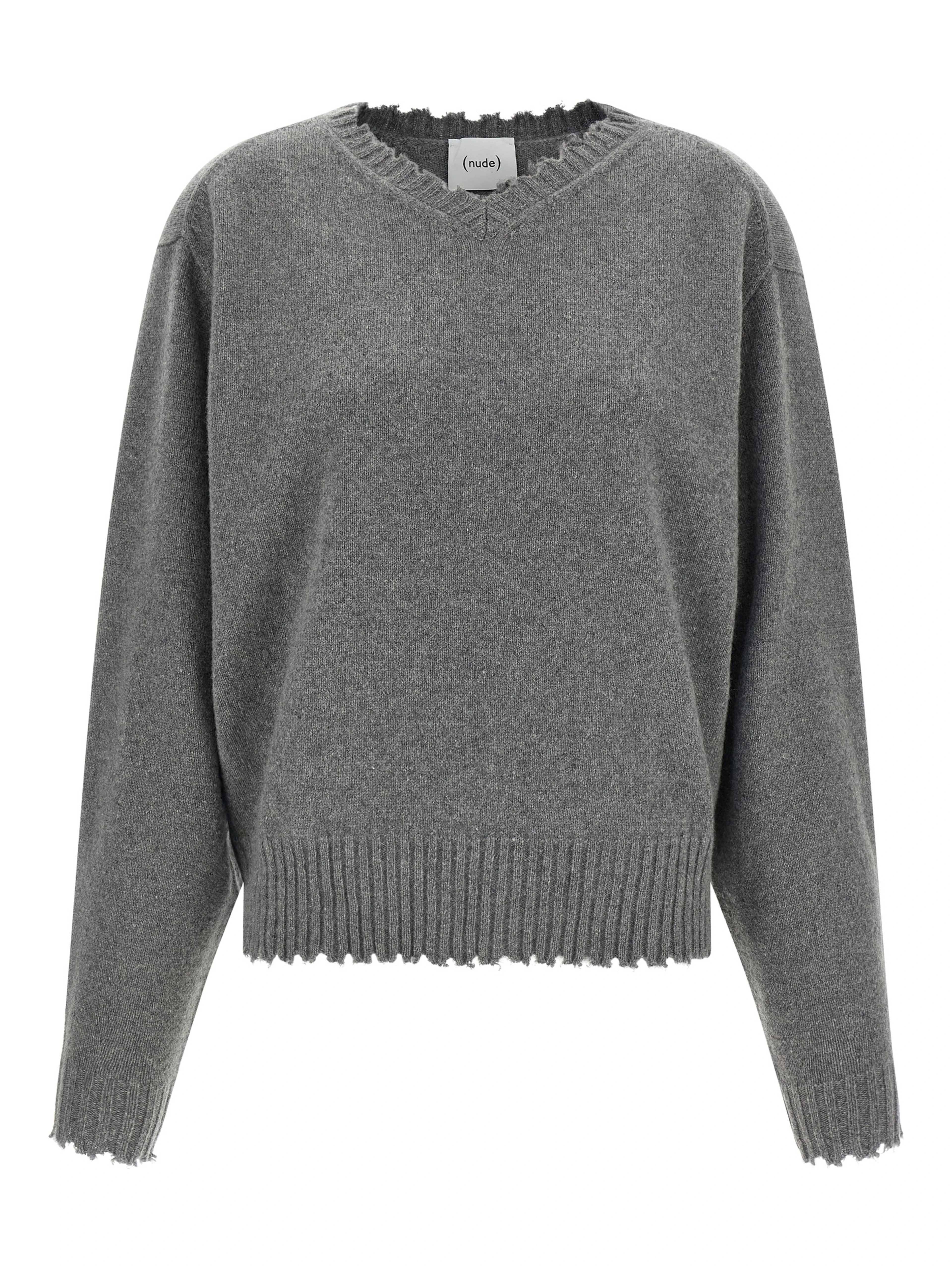 Gray Cashmere Cardigan
