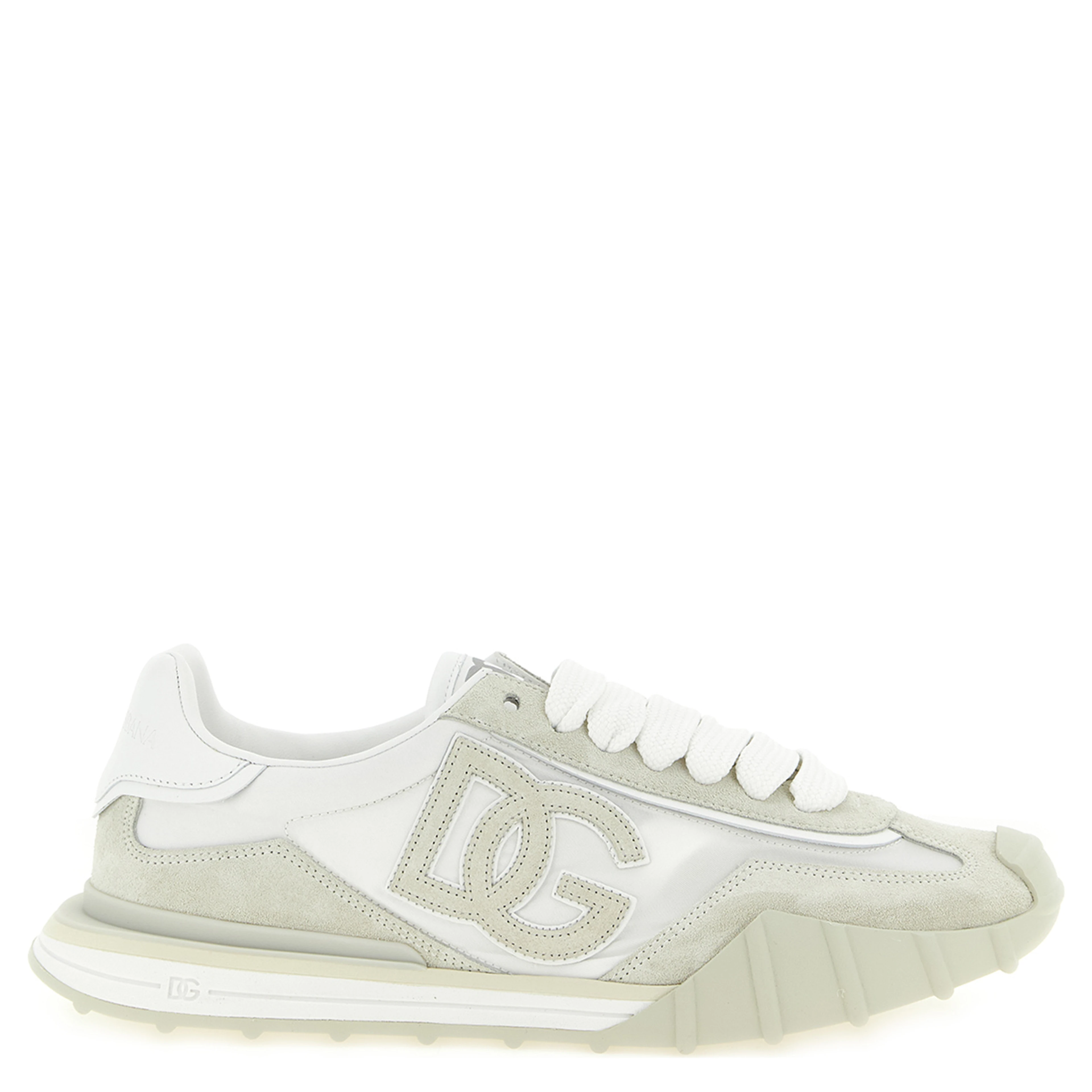 Beige Polyamide Athletic Sneakers