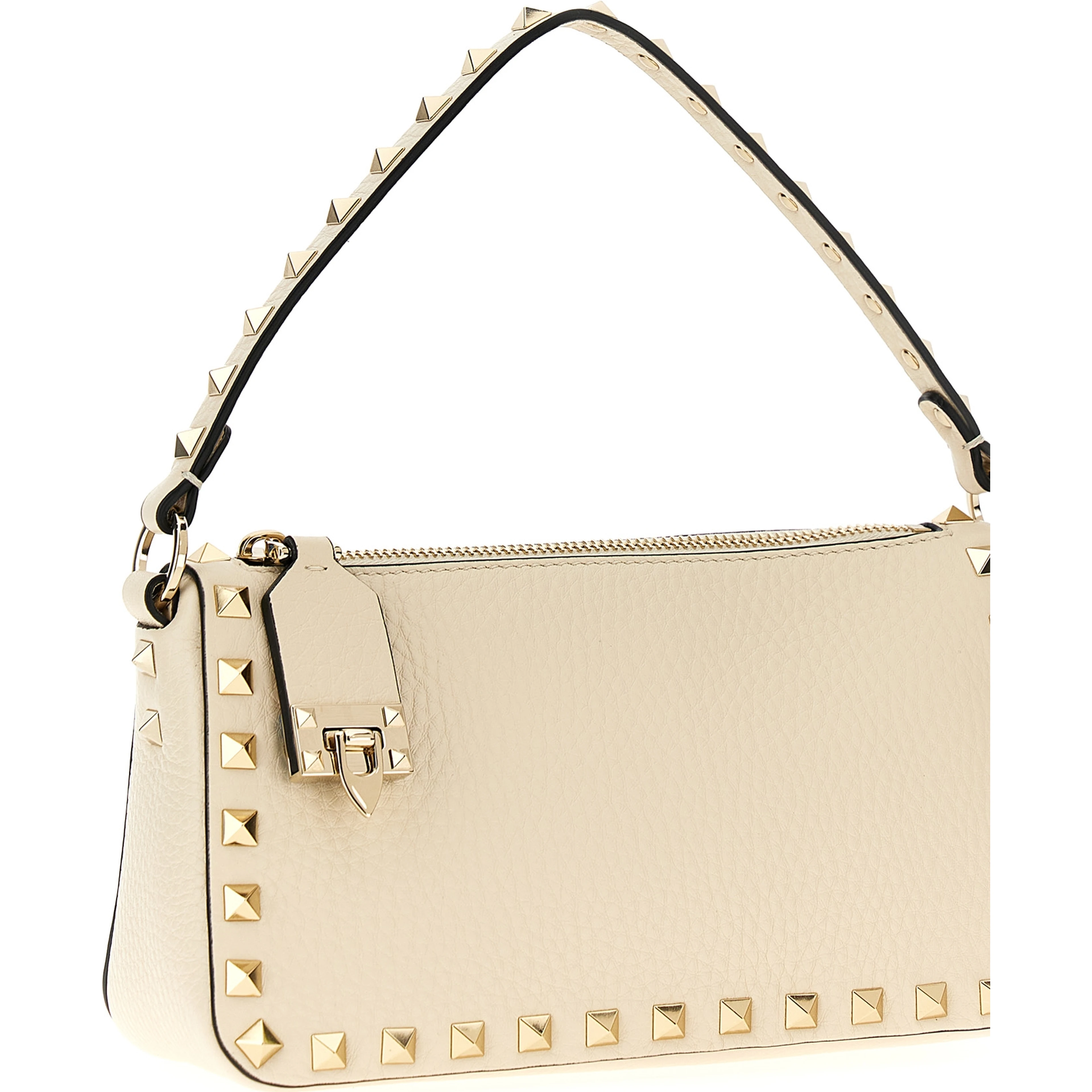 White Calfskin Shoulder Bag