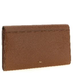 Brown Calfskin Clutch Bag