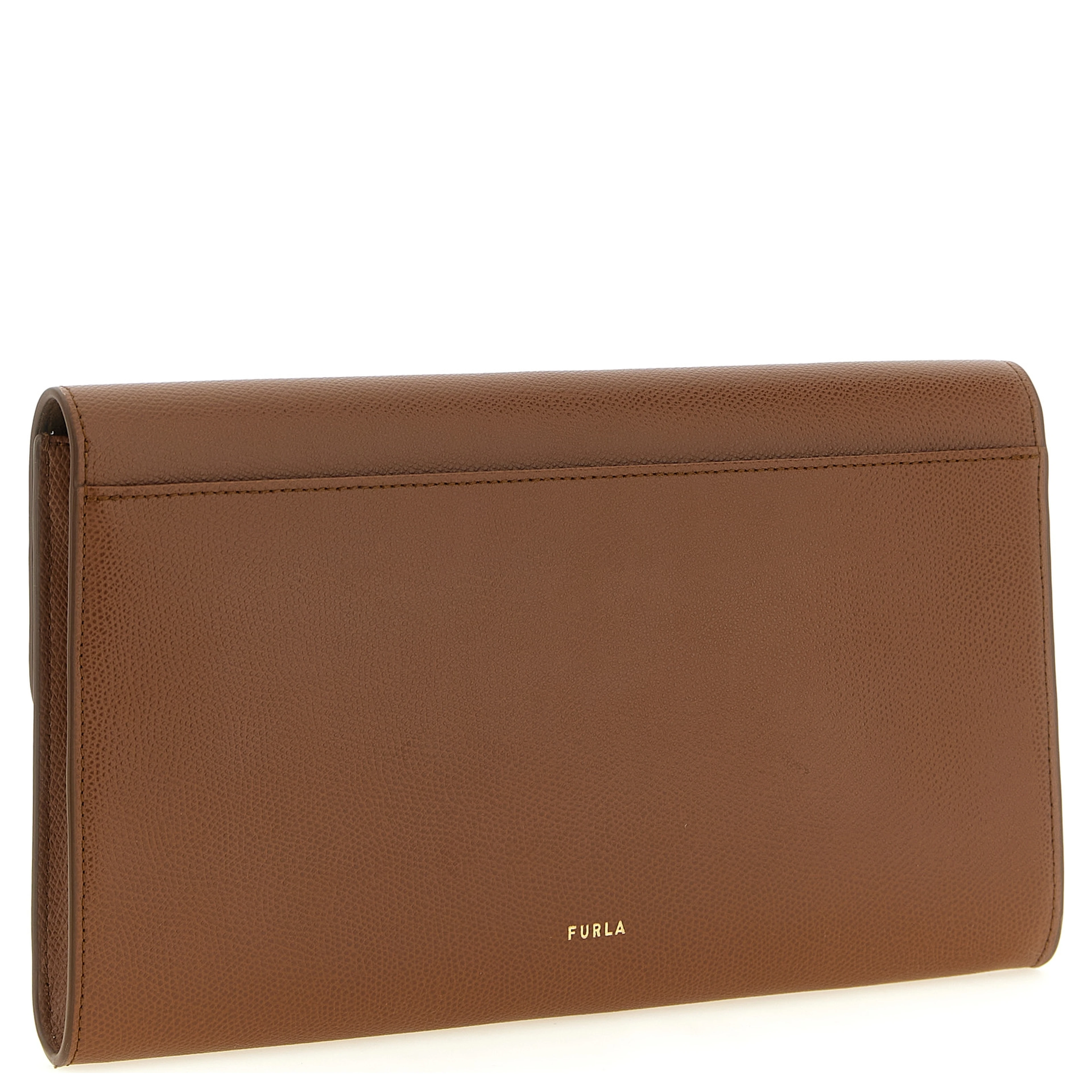 Brown Calfskin Clutch Bag