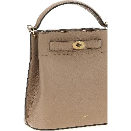 Gray Calfskin Crossbody Bag