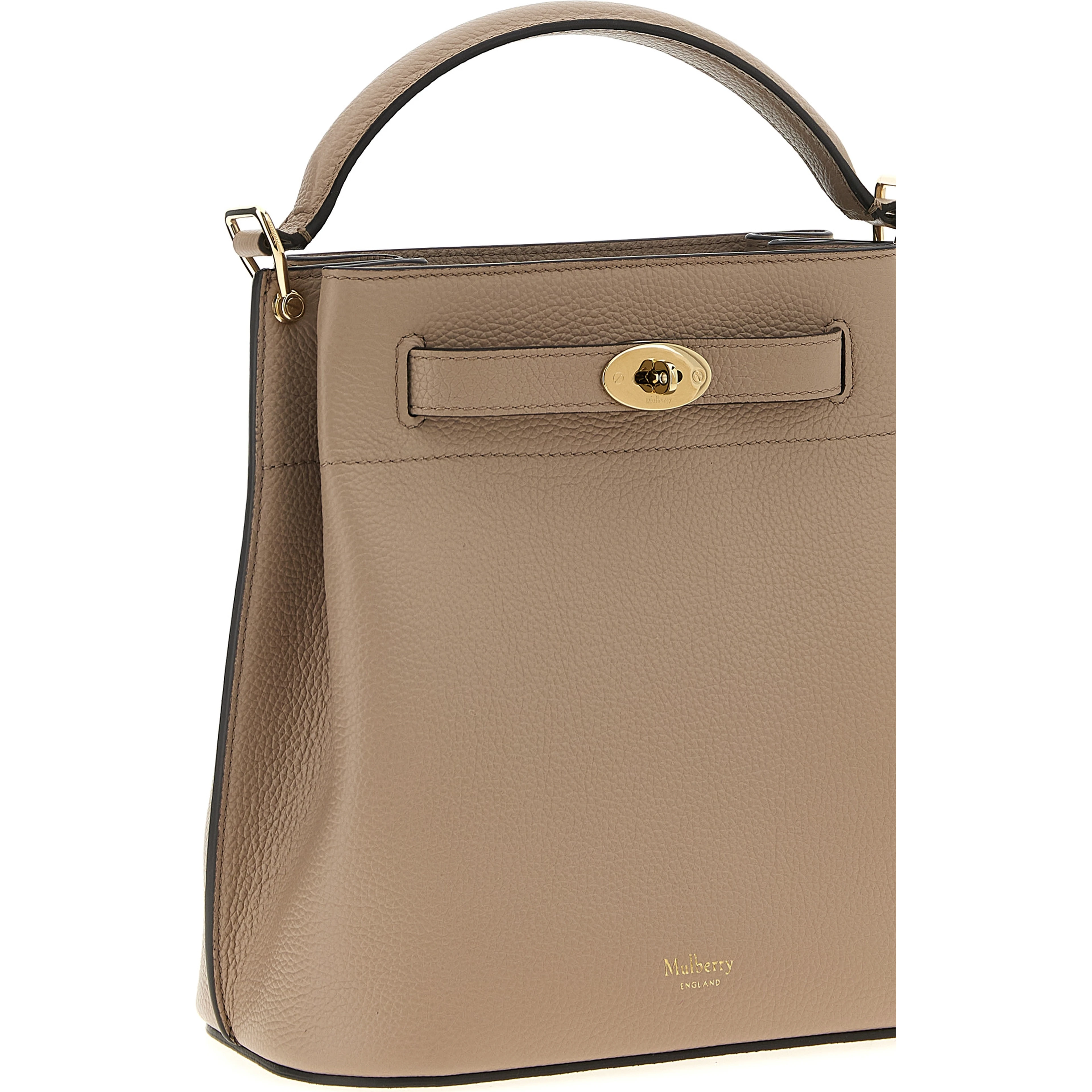 Gray Calfskin Crossbody Bag