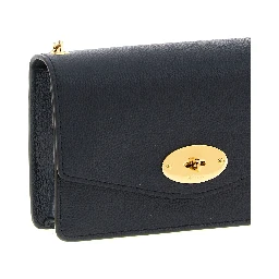 Blue Calfskin Crossbody Bag