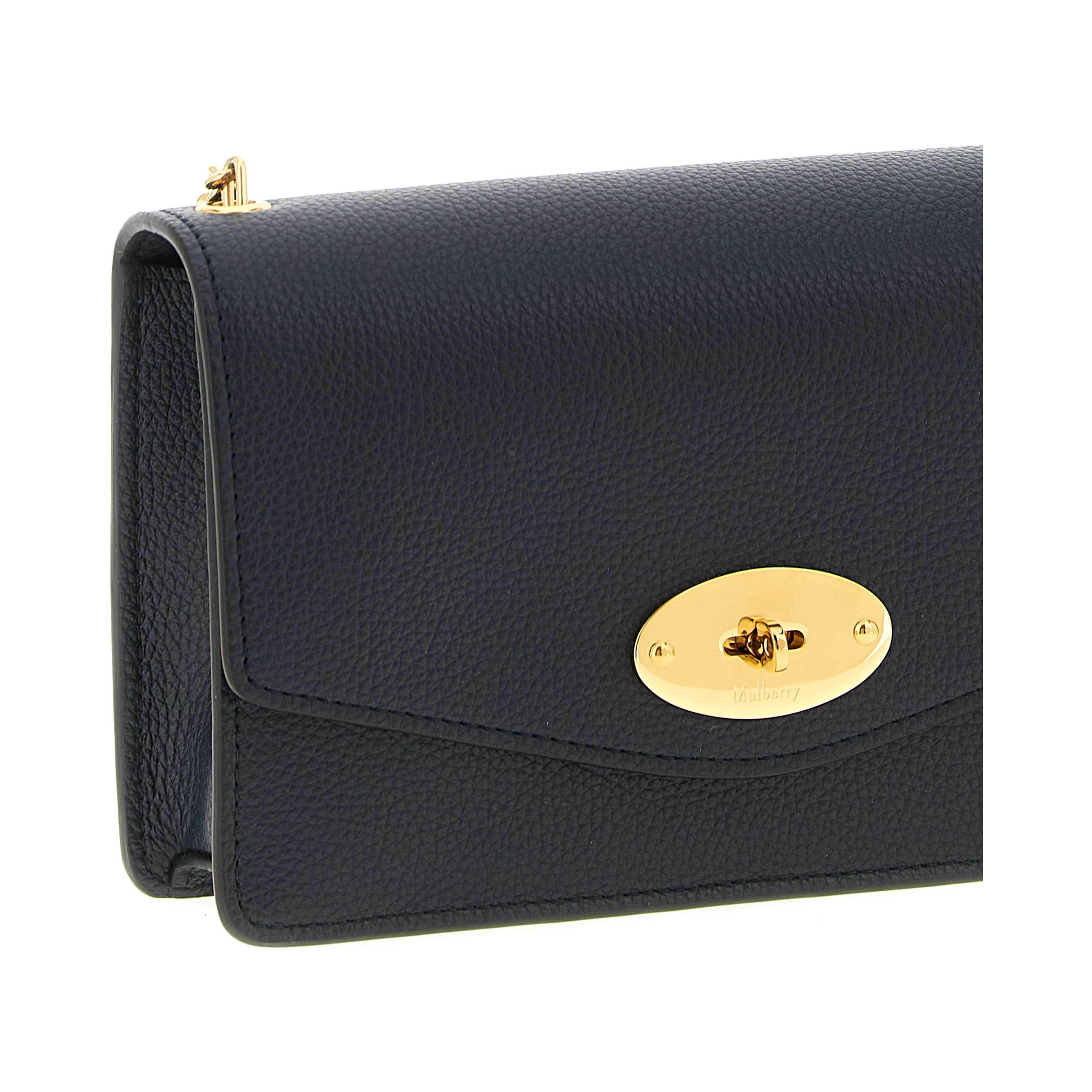 Blue Calfskin Crossbody Bag