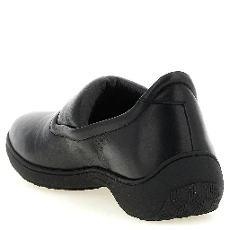 Black Calfskin Slip-On Loafers