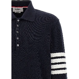 Blue Cotton Polo Shirt
