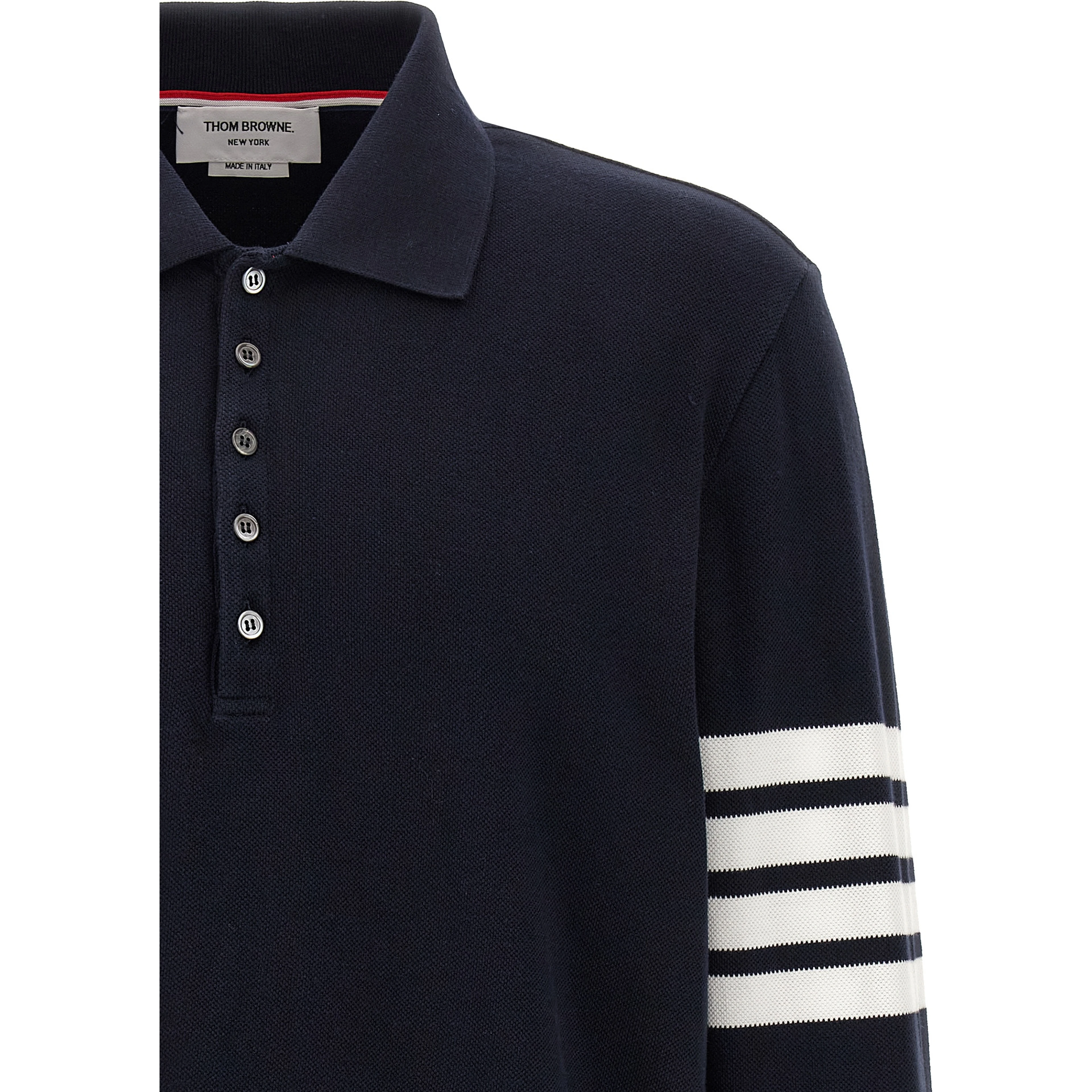 Blue Cotton Polo Shirt