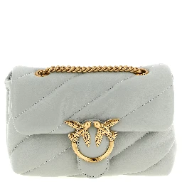 Gray Lamb Fur Crossbody Bag