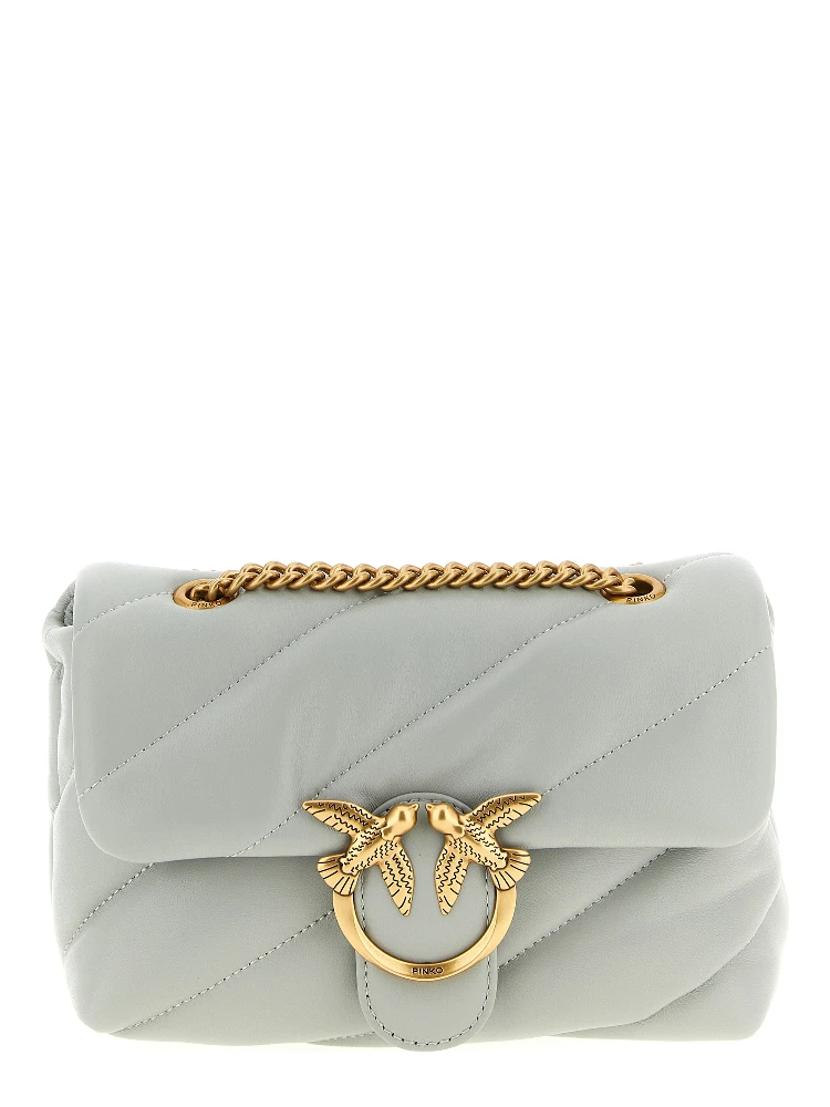 Gray Lamb Fur Crossbody Bag