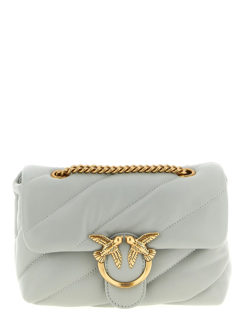 Gray Lamb Fur Crossbody Bag