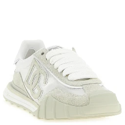 Beige Polyamide Athletic Sneakers