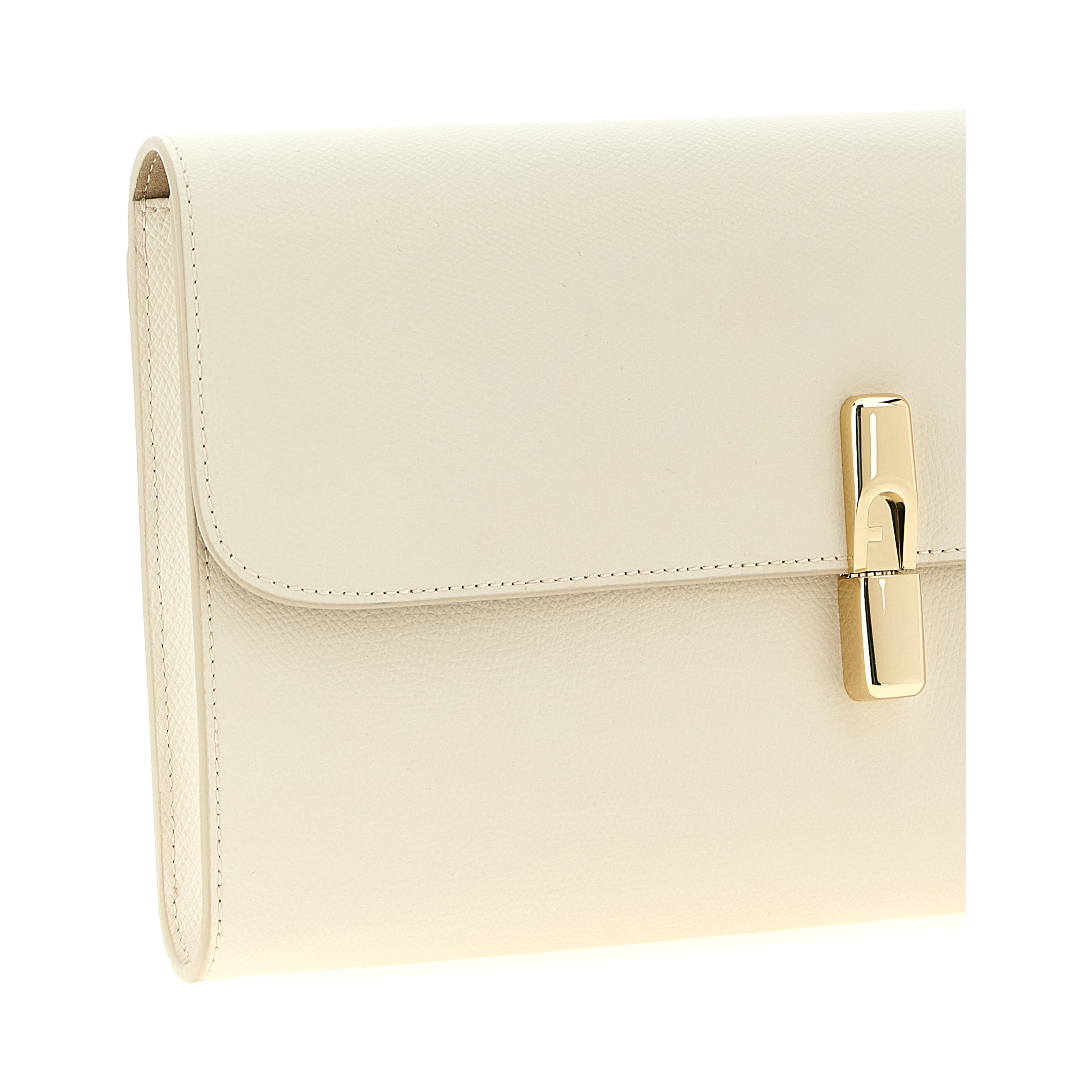 White Calfskin Clutch Bag