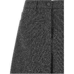 Gray Wool Casual Pants