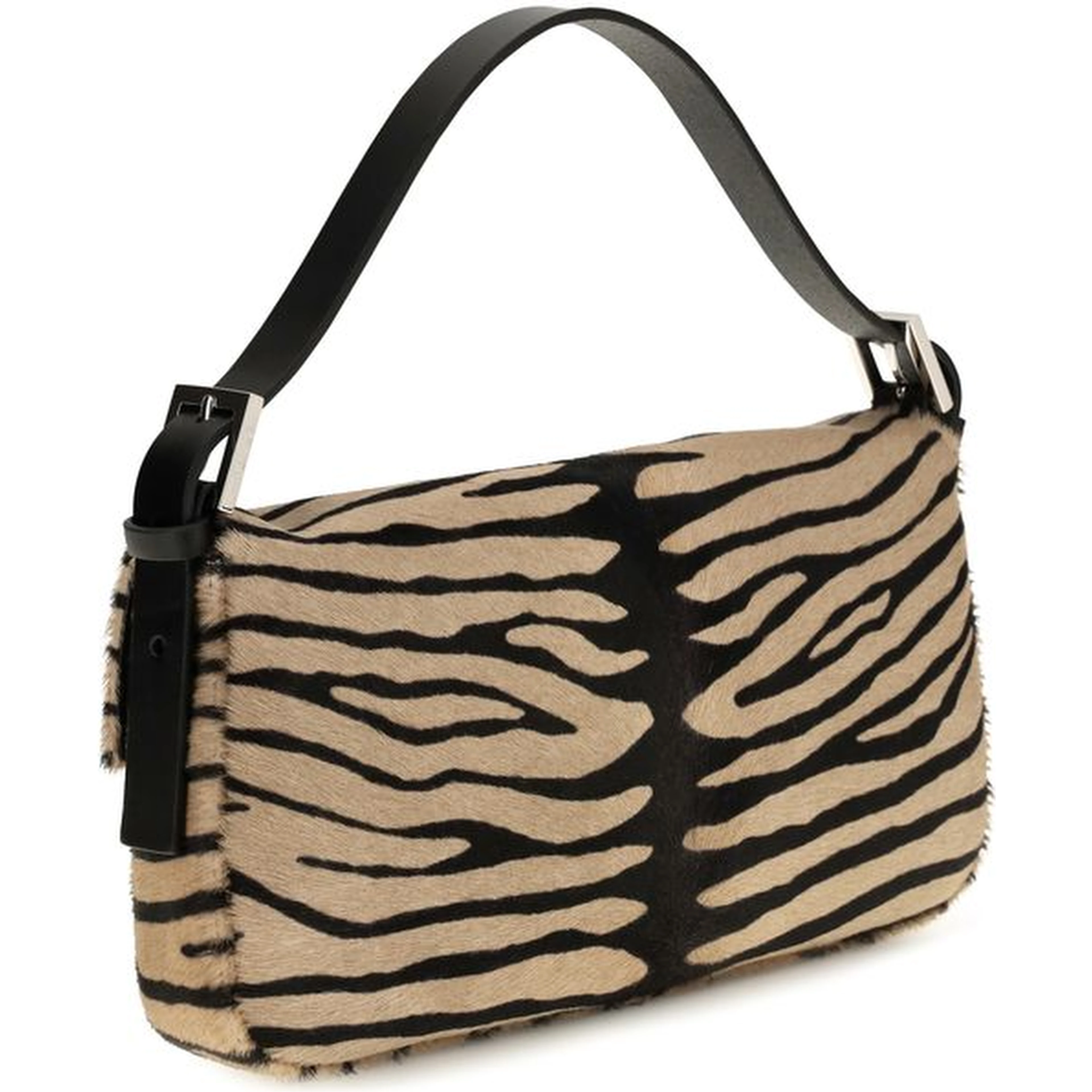 Beige Calf Leather Bos Taurus Shoulder Bag