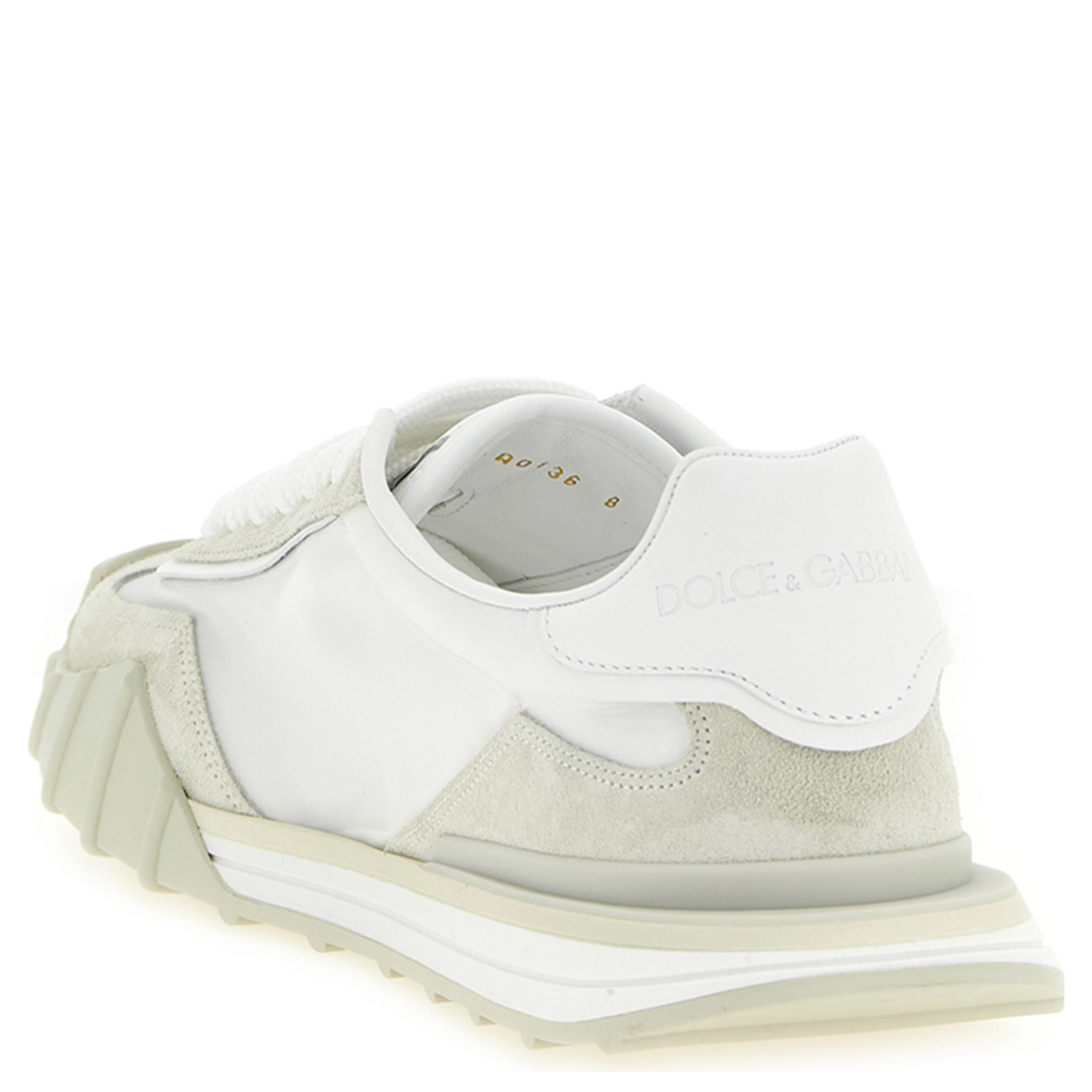 Beige Polyamide Athletic Sneakers