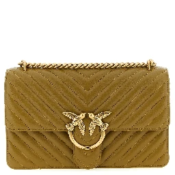 Bicolor Lambskin Crossbody Bag
