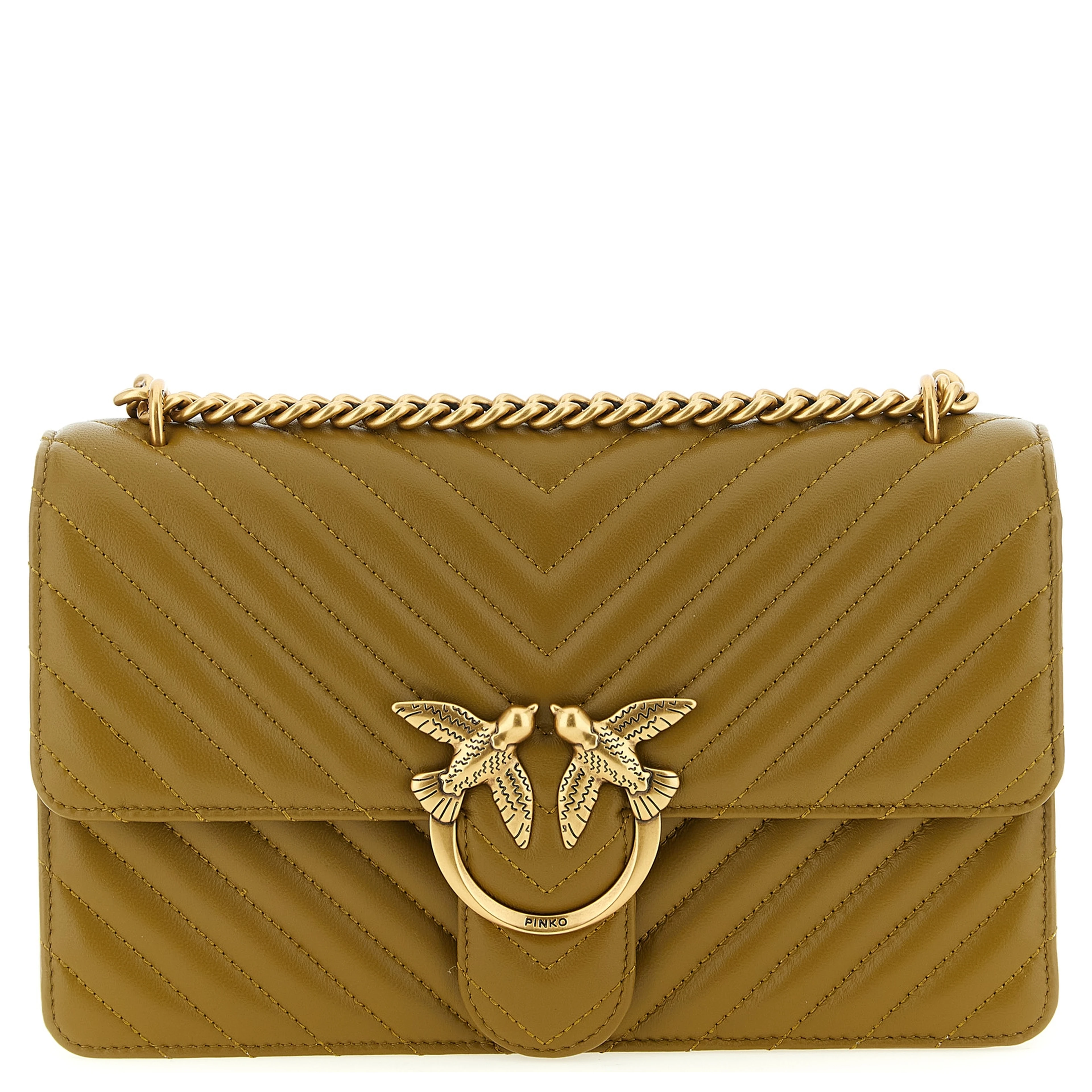 Bicolor Lambskin Crossbody Bag