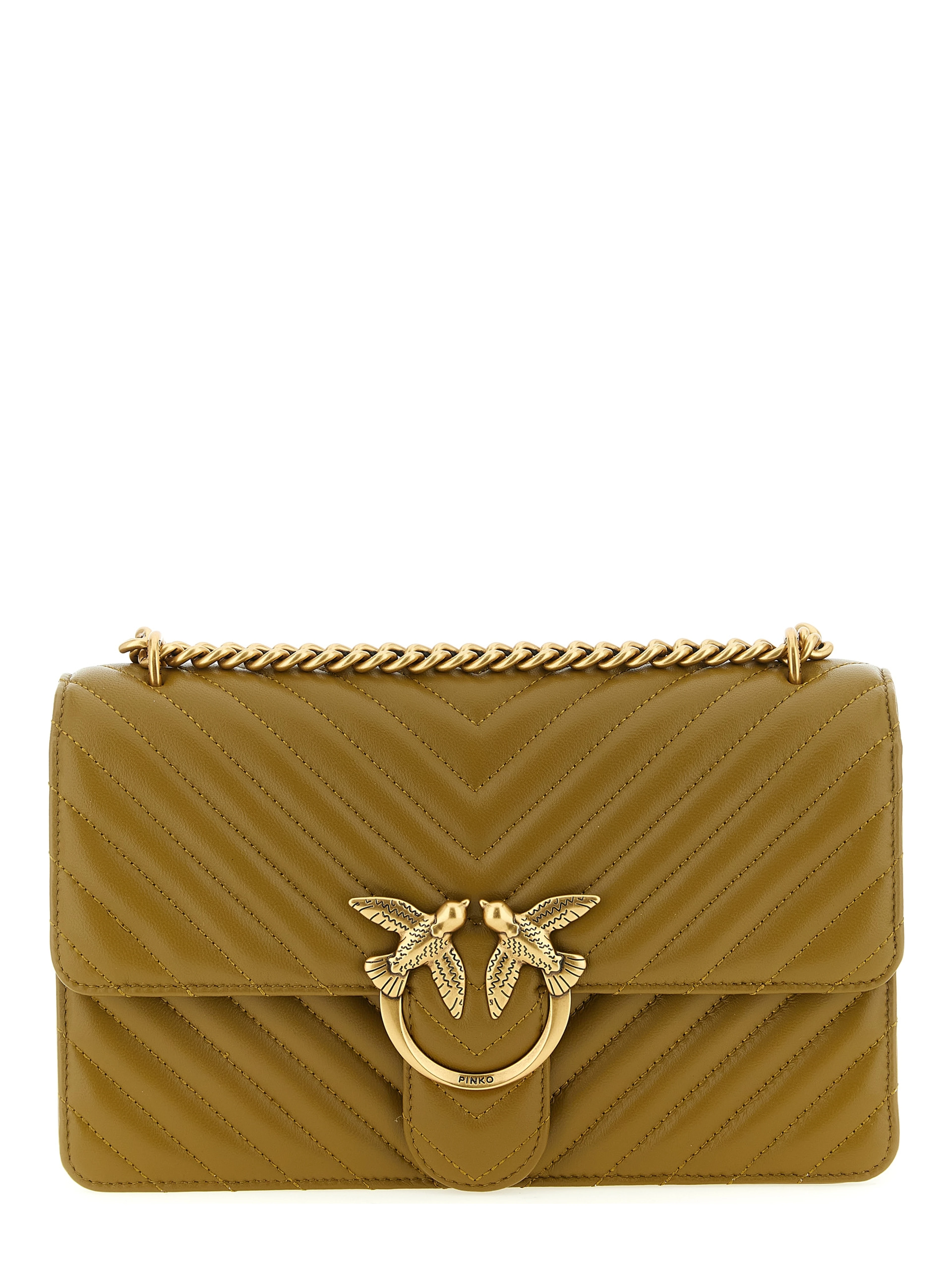 Bicolor Lambskin Crossbody Bag