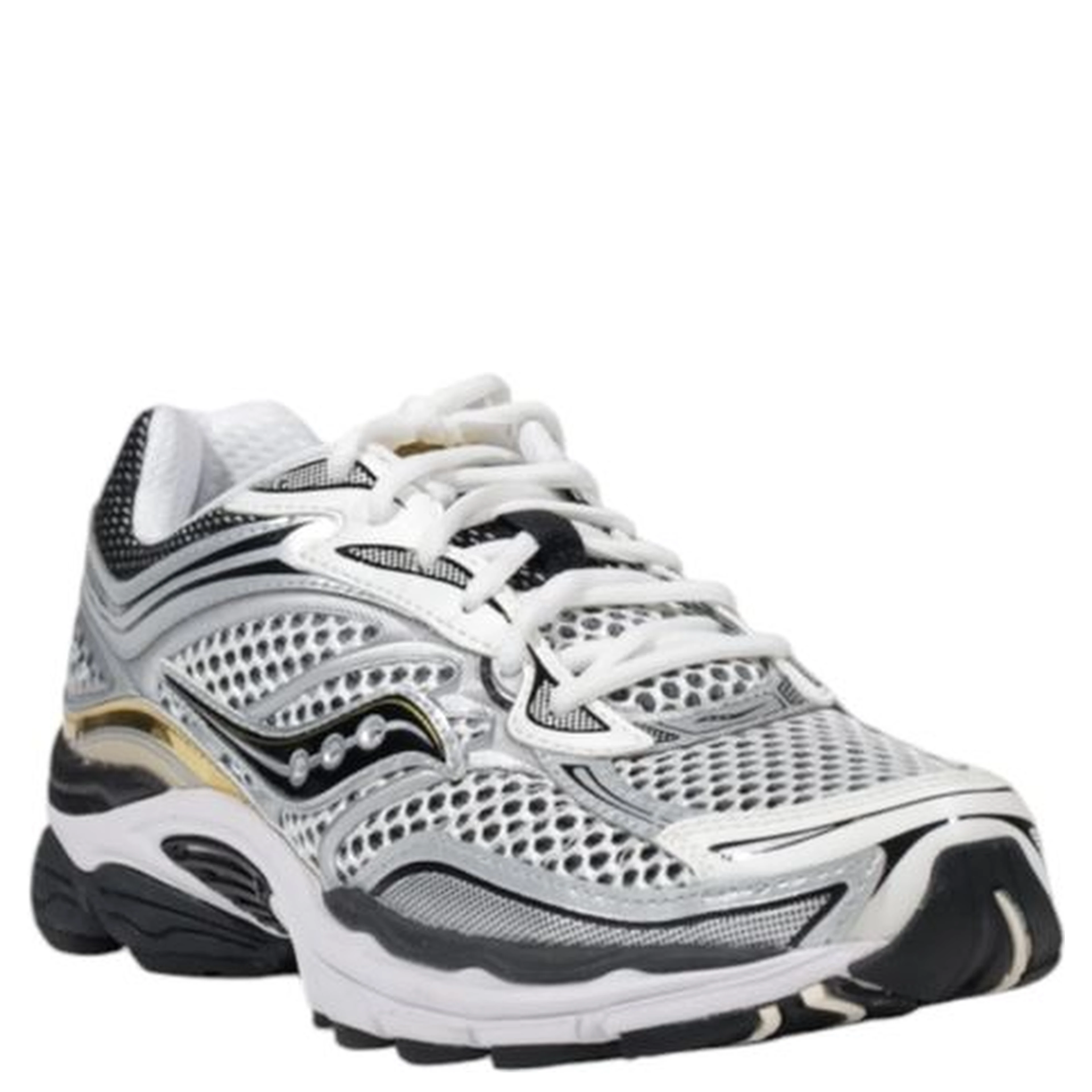White Synthetic Athletic Sneakers