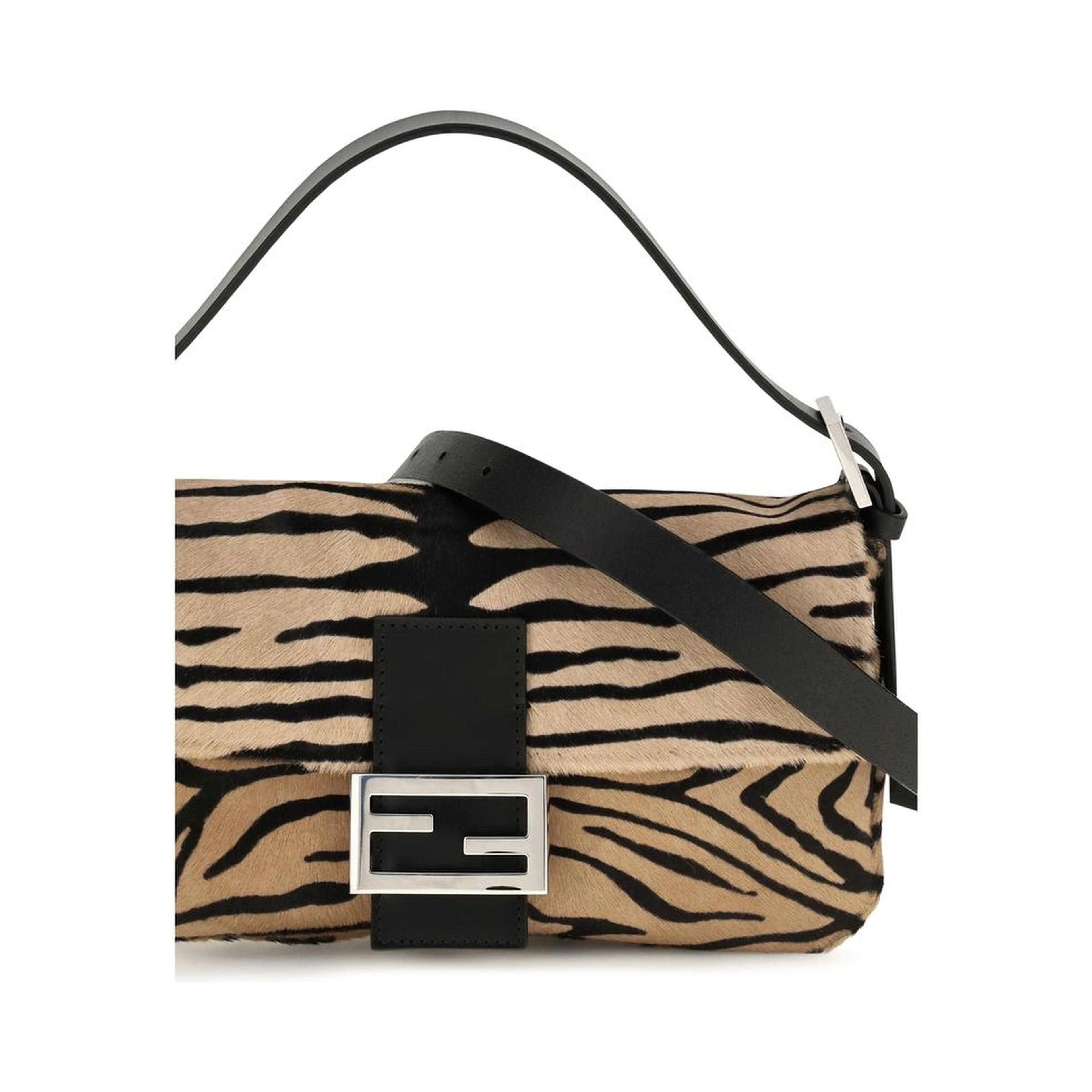 Beige Calf Leather Bos Taurus Shoulder Bag