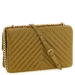 Bicolor Lambskin Crossbody Bag