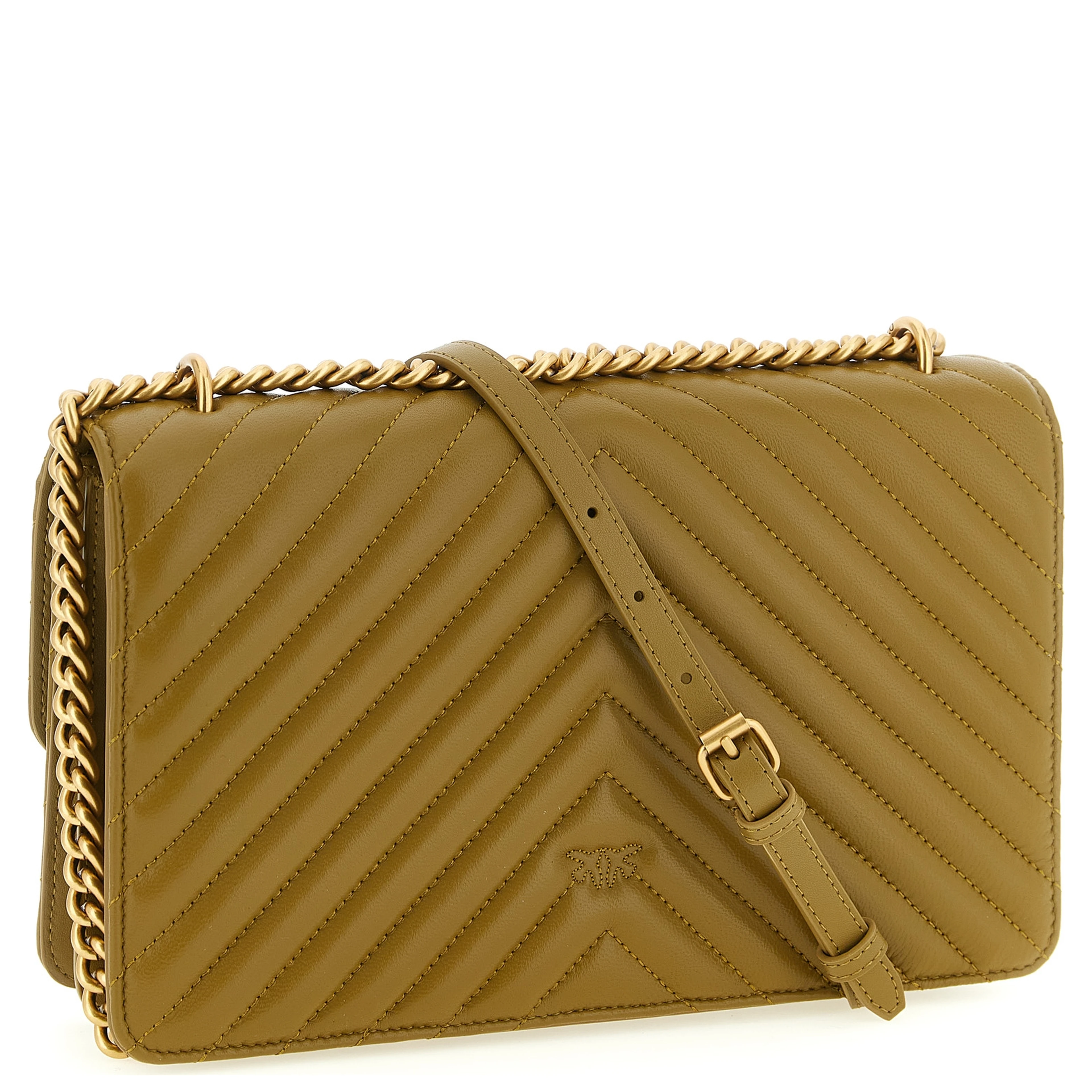 Bicolor Lambskin Crossbody Bag