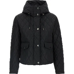Black Polyamide Full-Length Jacket