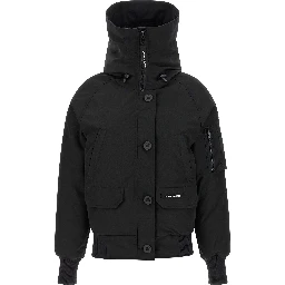 Black Polyester Bomber