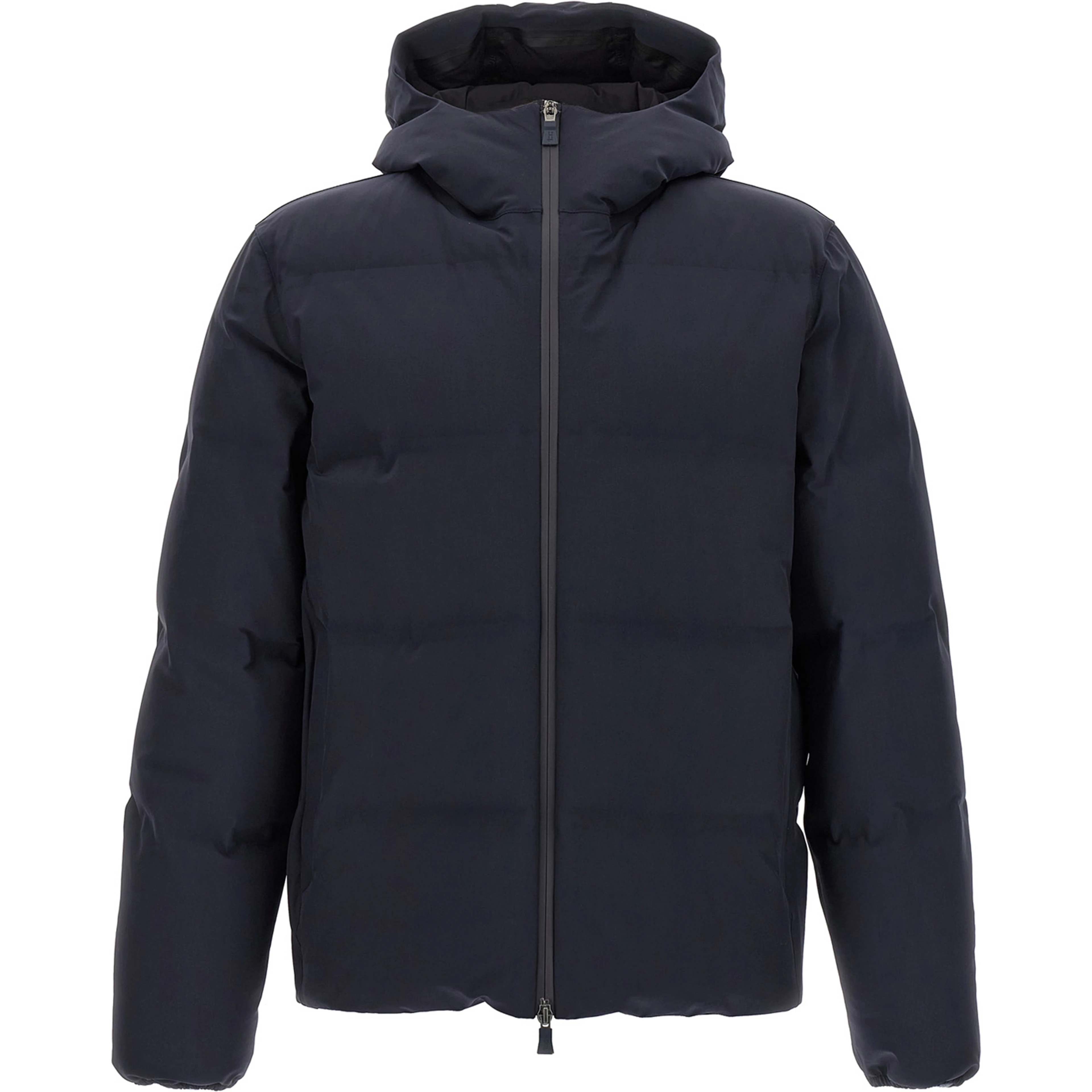 Blue Polyamide Full-Length Jacket