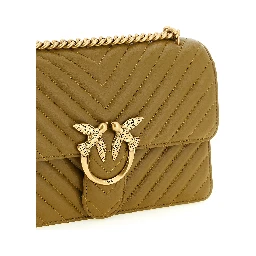 Bicolor Lambskin Crossbody Bag