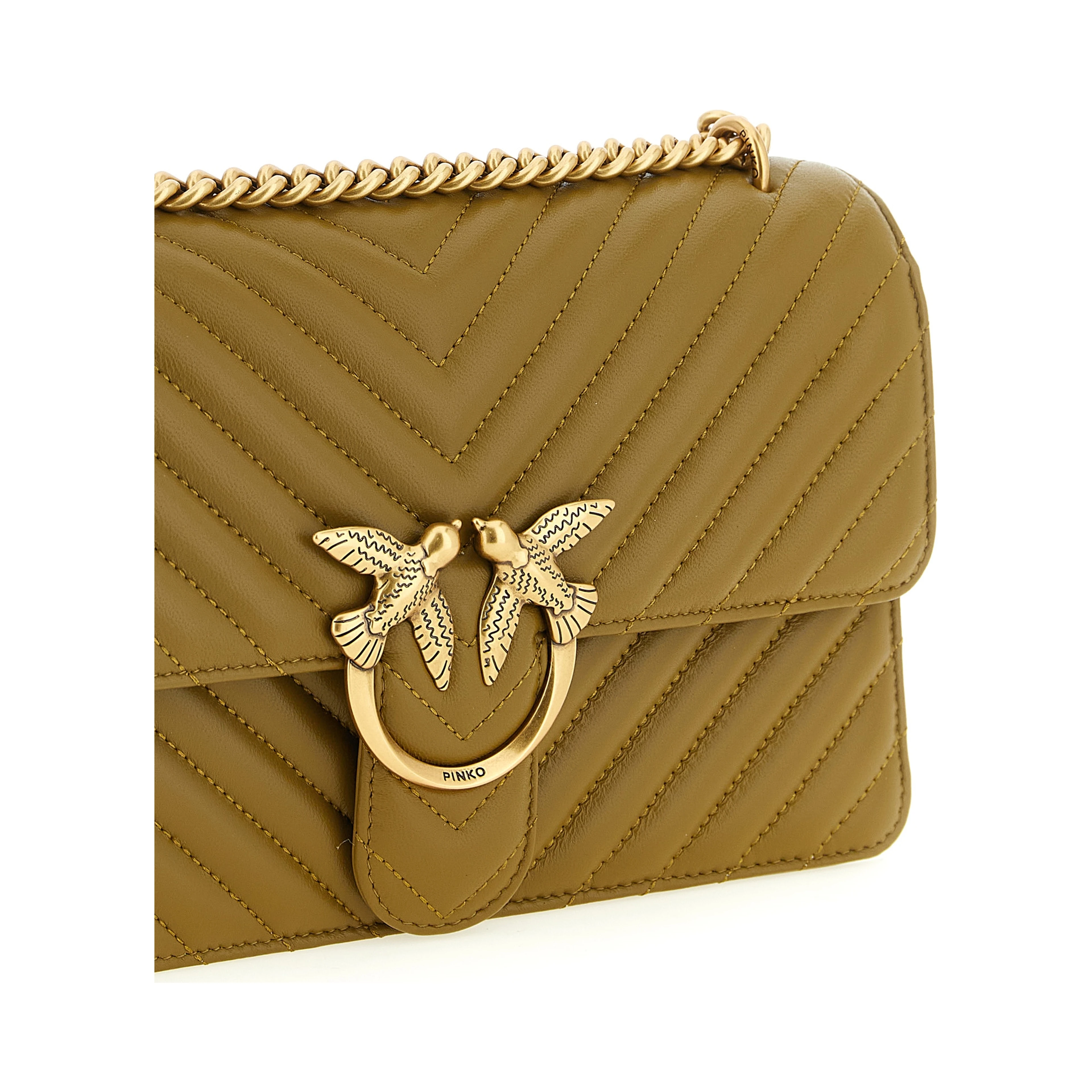 Bicolor Lambskin Crossbody Bag