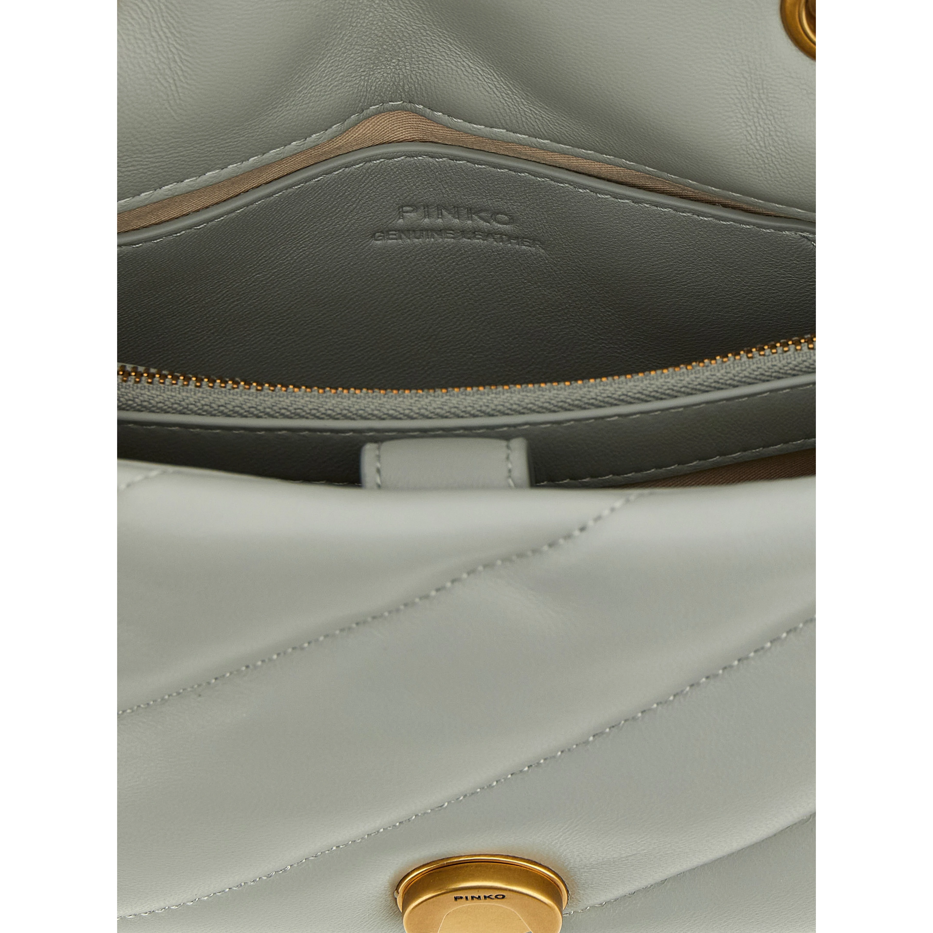 Gray Lamb Fur Crossbody Bag