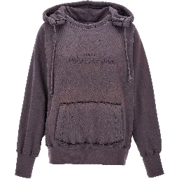 Purple Cotton Hoodie