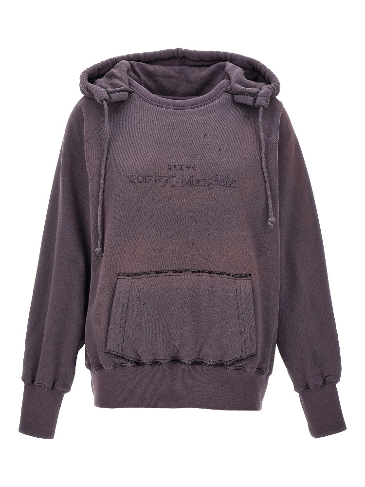 Purple Cotton Hoodie