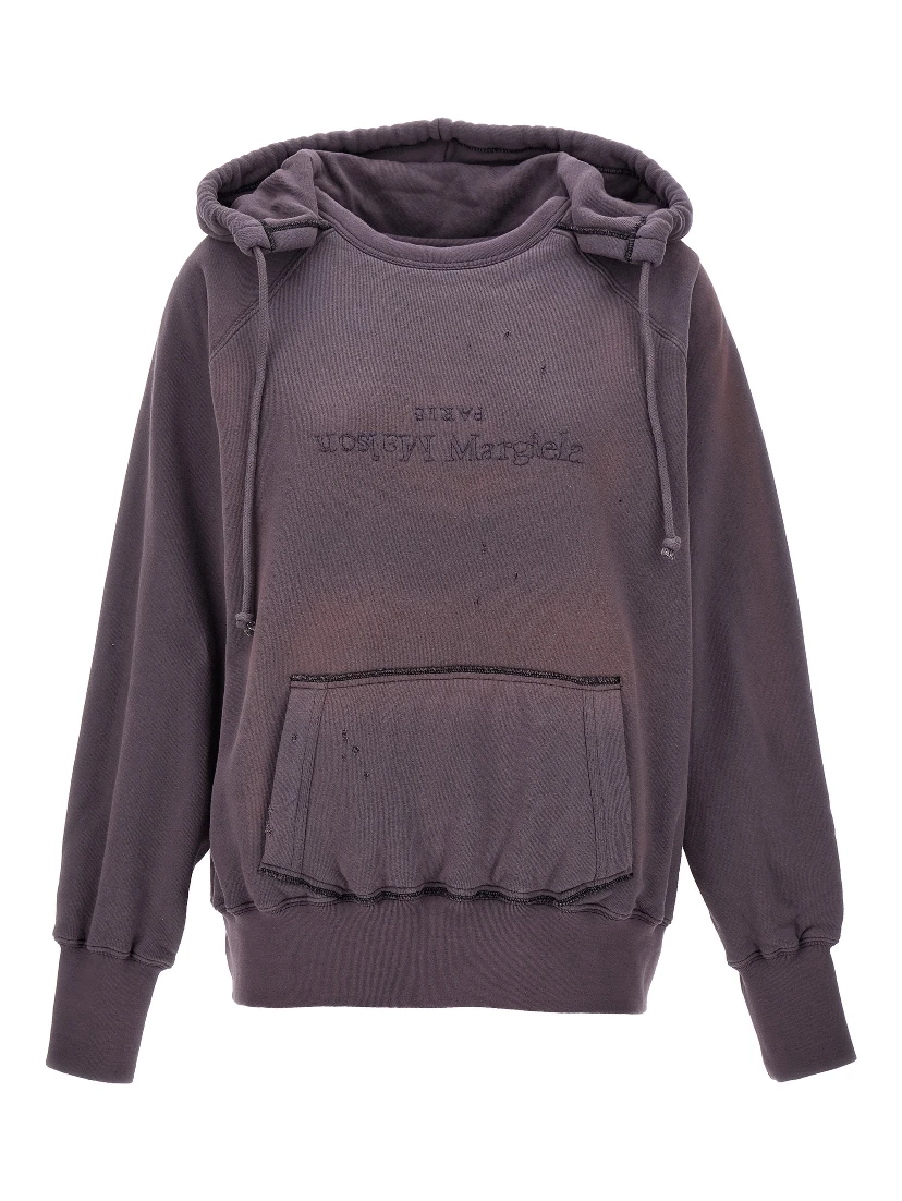 Purple Cotton Hoodie
