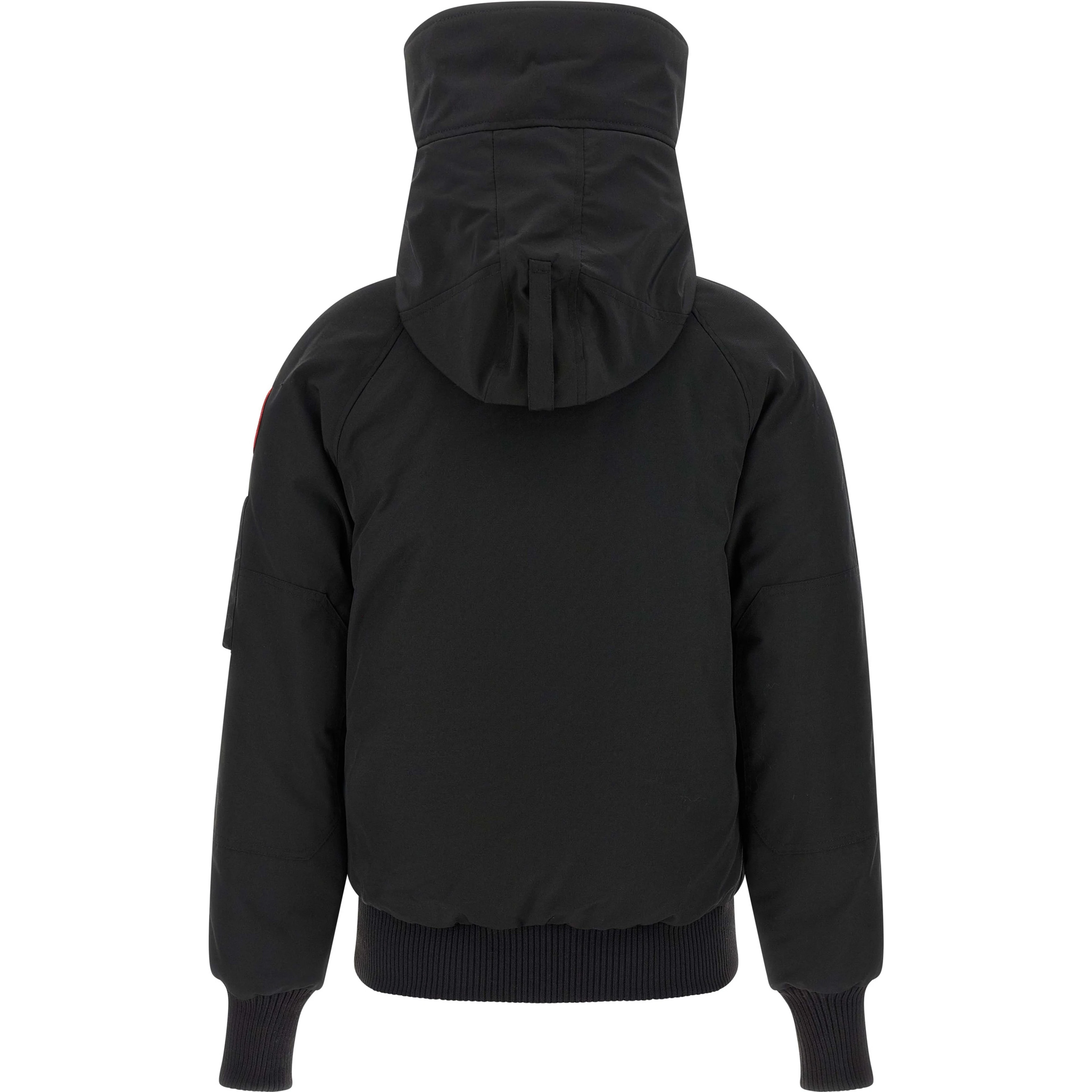 Black Polyester Bomber