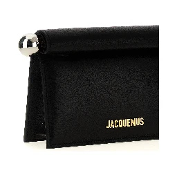 Black Lamb Leather Clutch Bag