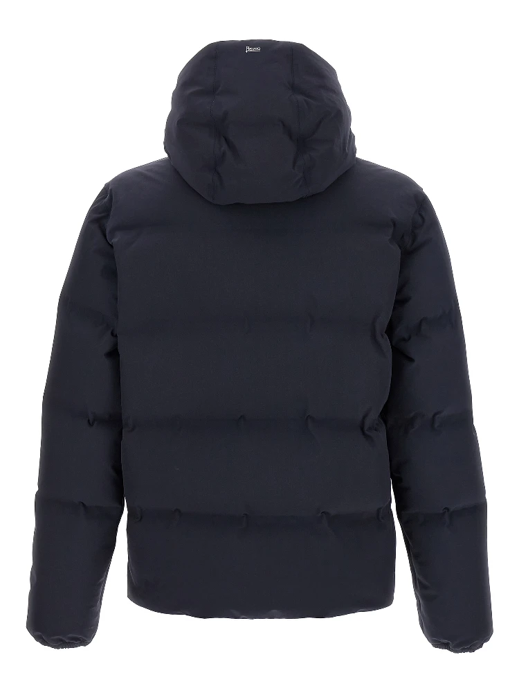Blue Polyamide Full-Length Jacket alternative
