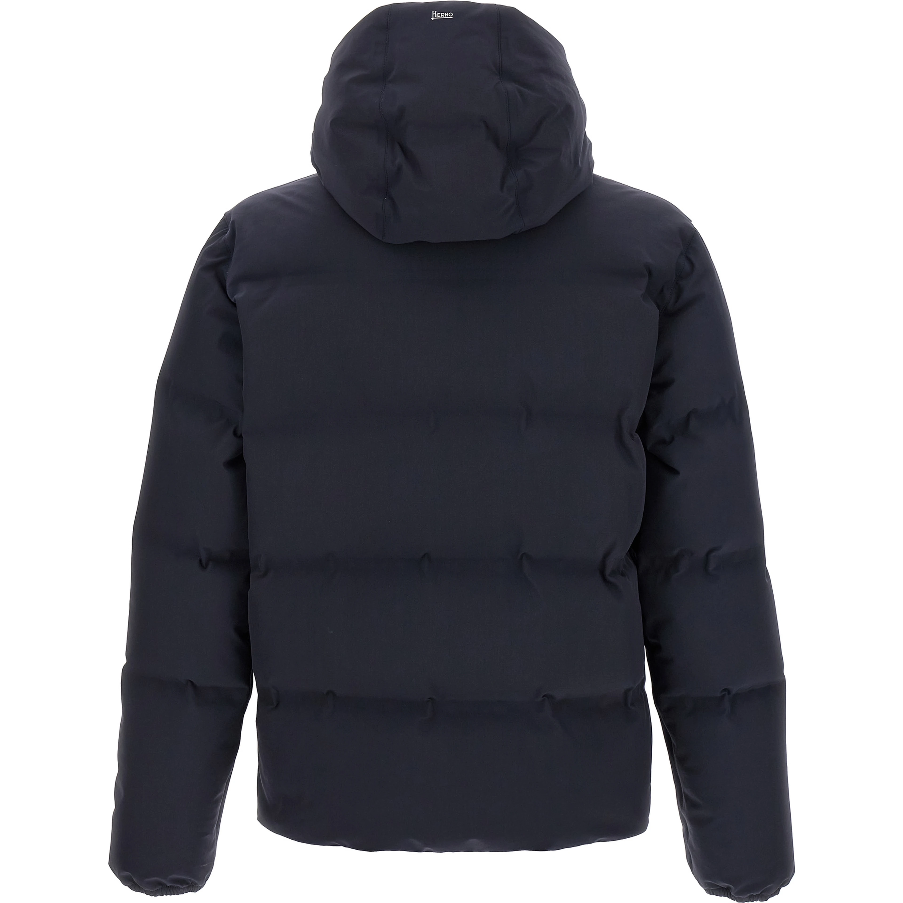 Blue Polyamide Full-Length Jacket