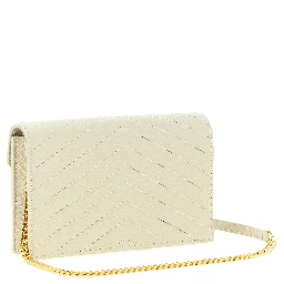 White Calfskin Clutch Bag