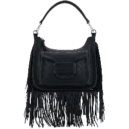 Black Calf Leather Bos Taurus Shoulder Bag