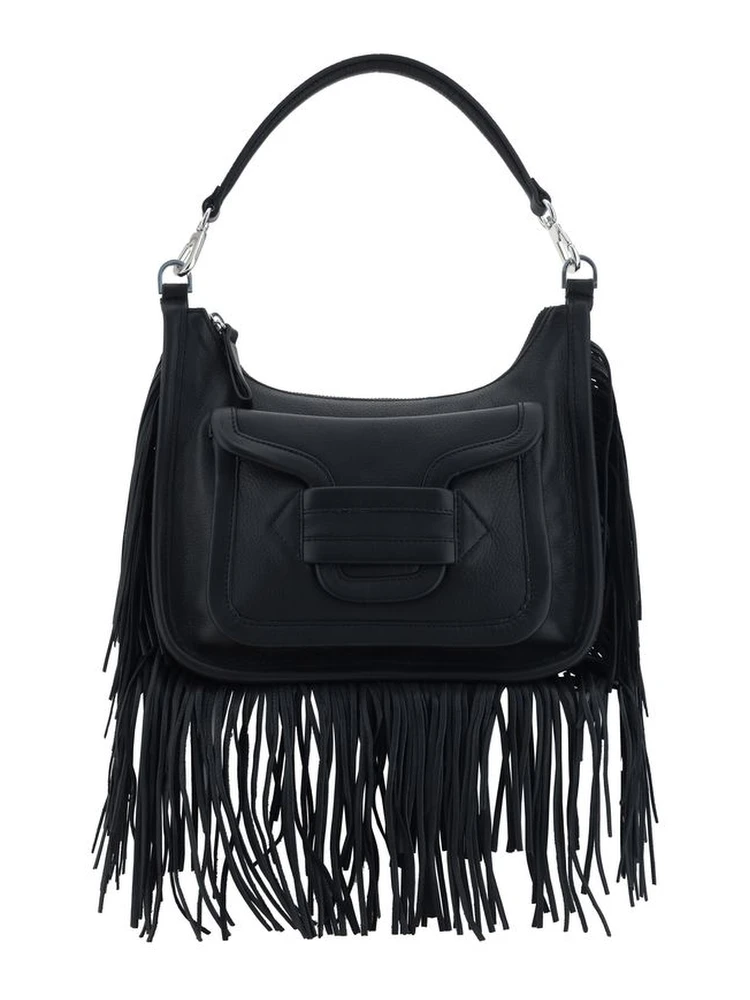 Black Calf Leather Bos Taurus Shoulder Bag
