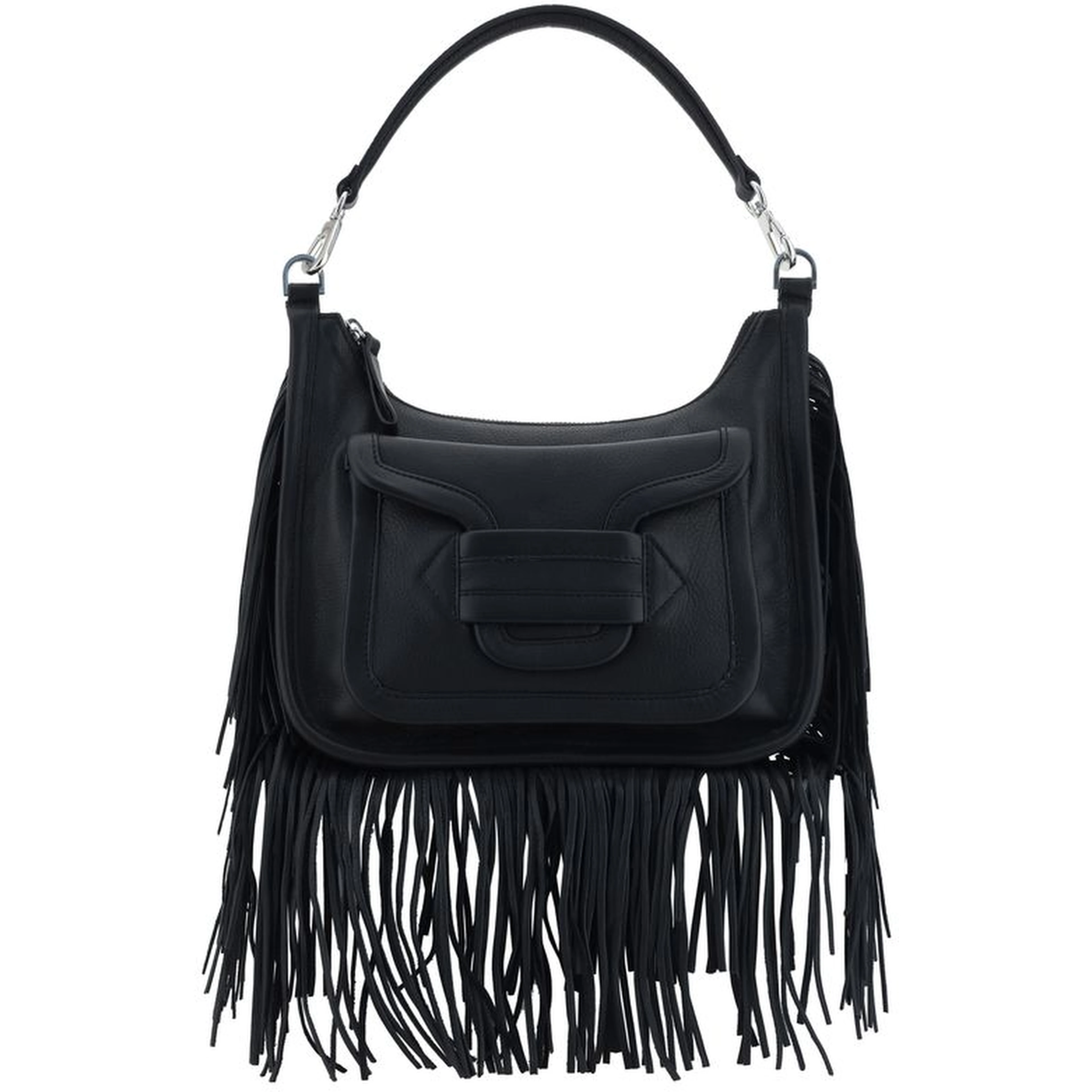 Black Calf Leather Bos Taurus Shoulder Bag