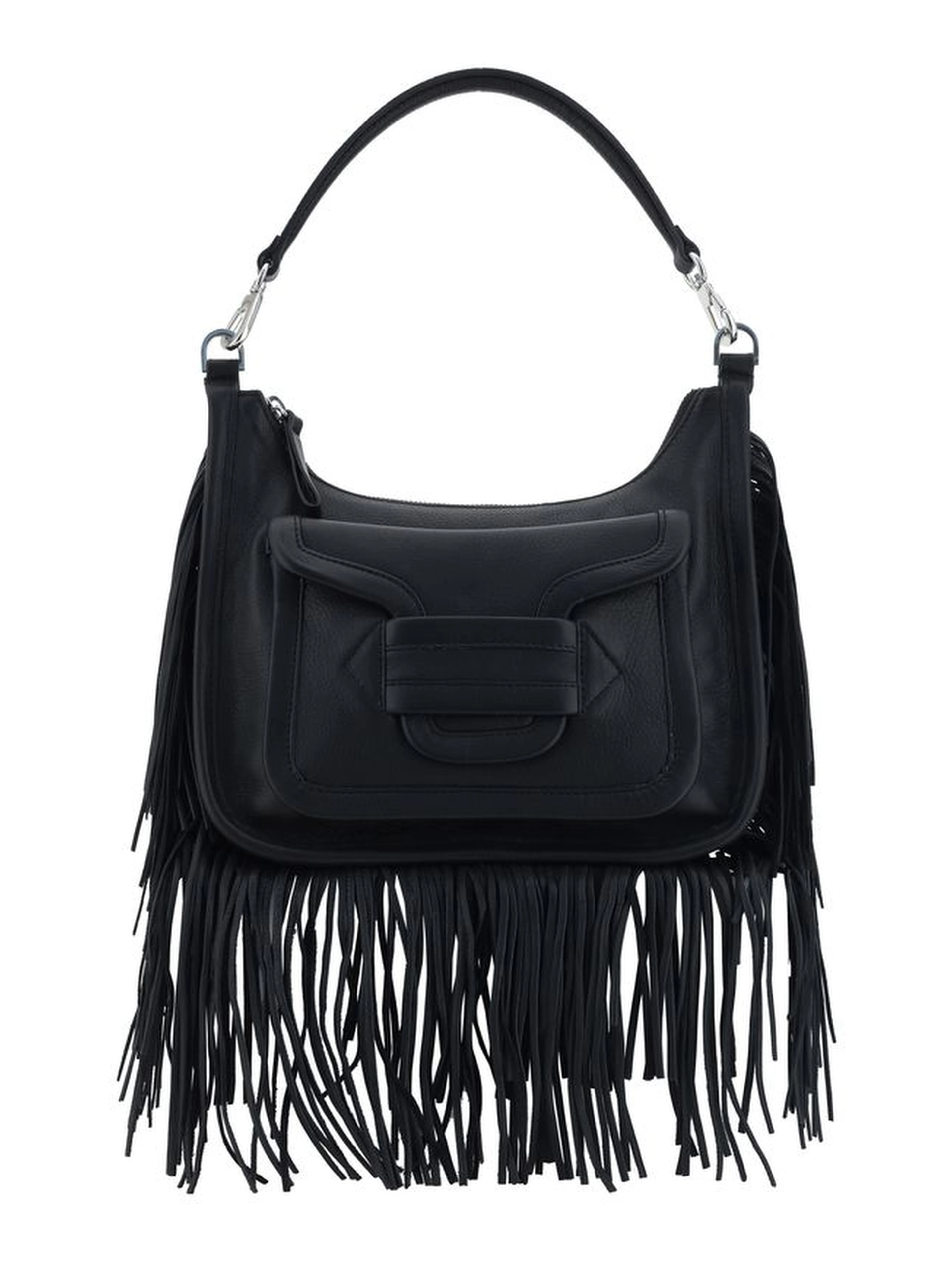 Black Calf Leather Bos Taurus Shoulder Bag