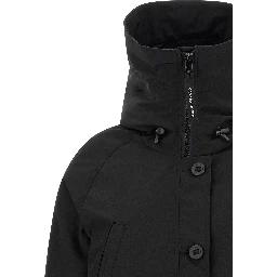 Black Polyester Bomber
