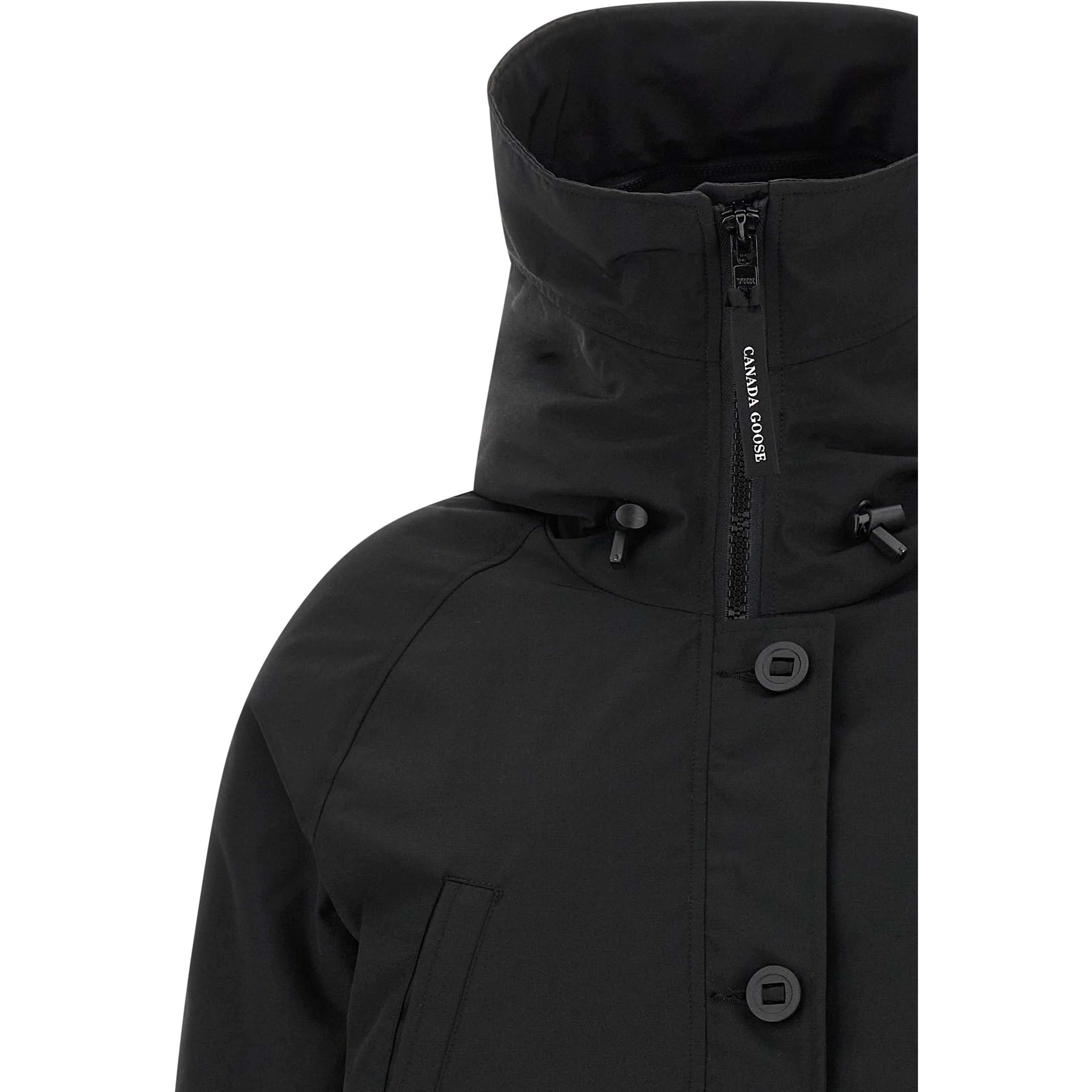 Black Polyester Bomber