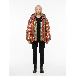 Multicolor Polyamide Parka