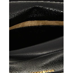 Black Lamb Leather Clutch Bag